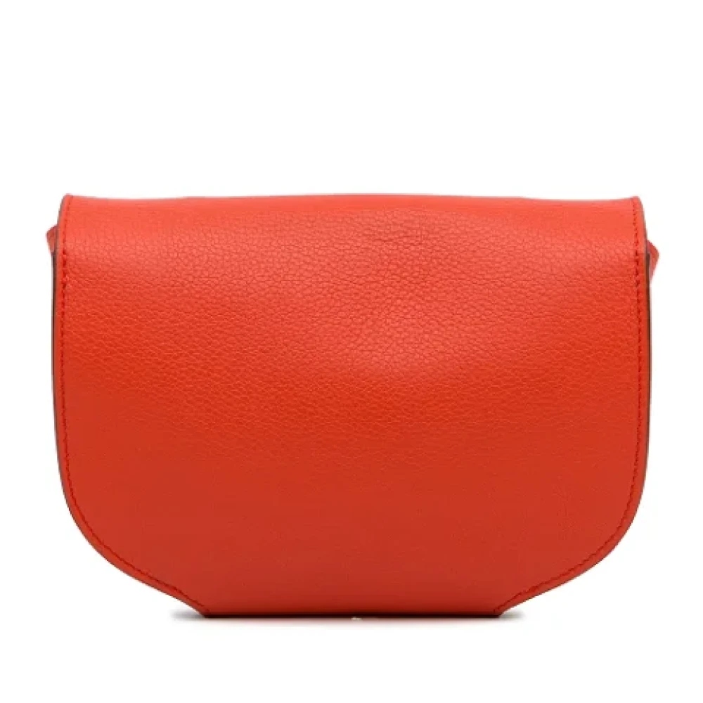 Hermès Vintage Pre-owned Leather handbags Orange Dames