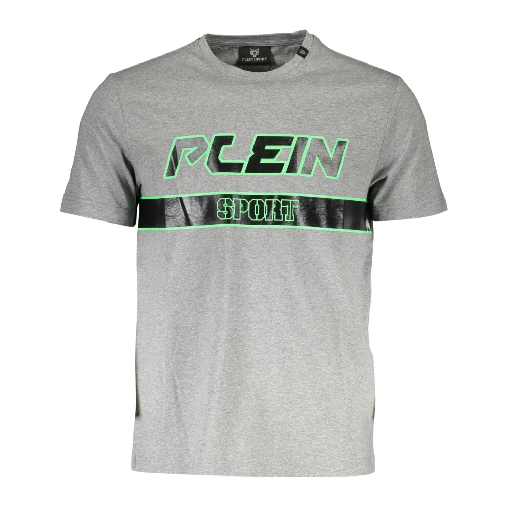 Plein Sport Men's Gray Tips105 T-Shirt - Training T-Shirts & Tops - 2XL - Sport