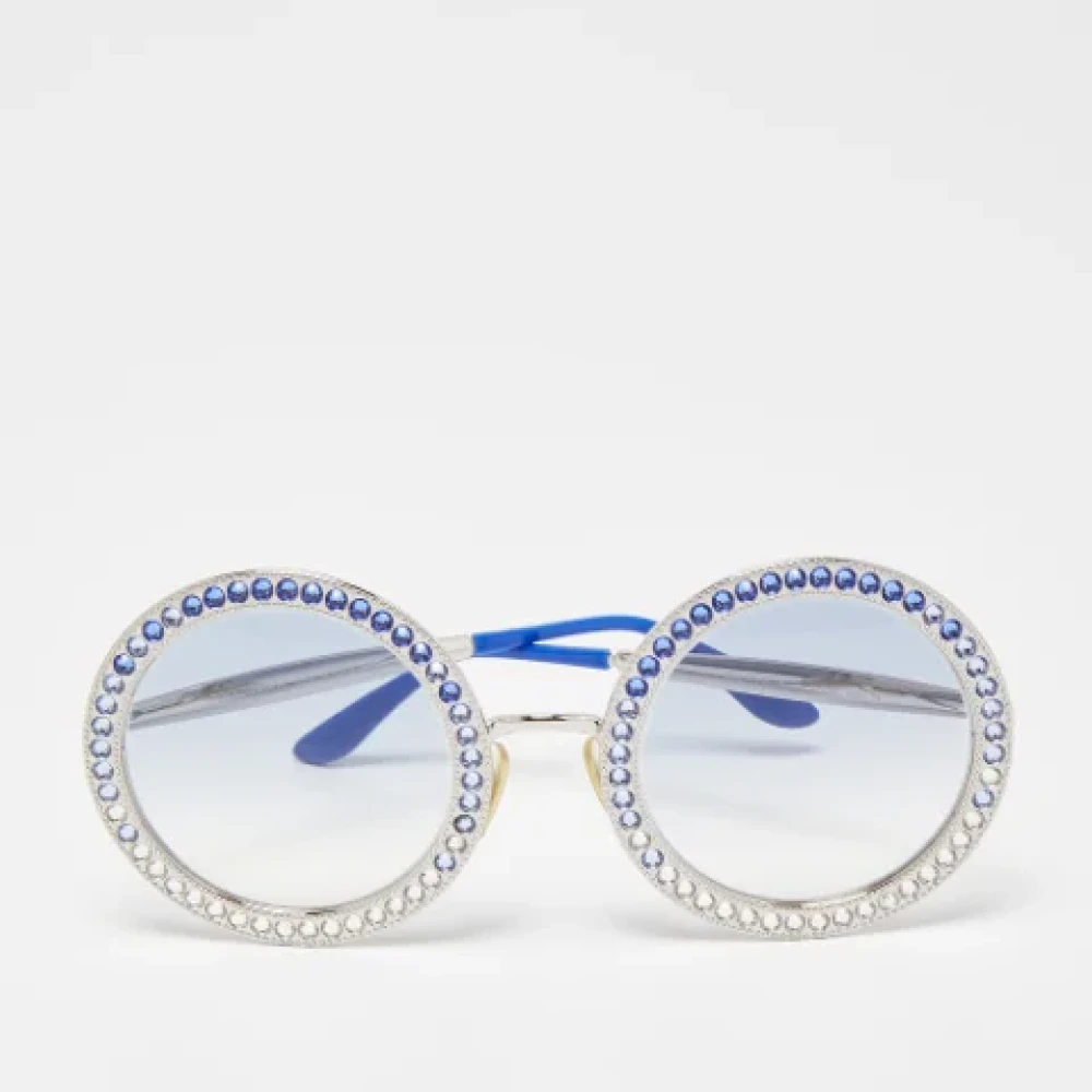 Dolce & Gabbana Pre-owned Metal sunglasses Blue Dames