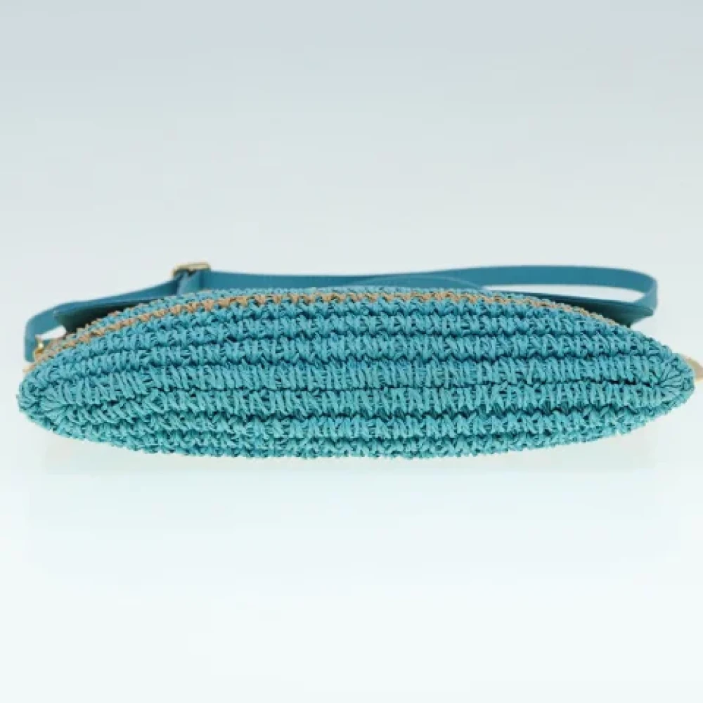 Burberry Vintage Pre-owned Fabric shoulder-bags Blue Dames