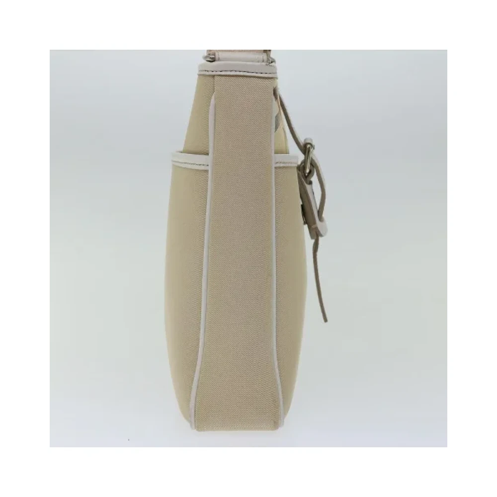 Burberry Vintage Pre-owned Cotton shoulder-bags Beige Dames