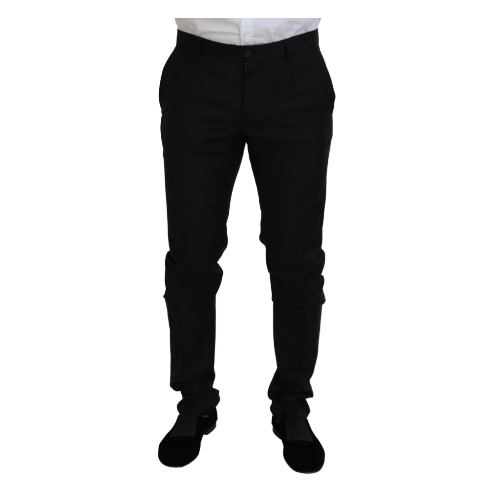 Dolce & Gabbana Zwart enkellange 2-delige MARTINI-pak Black Heren
