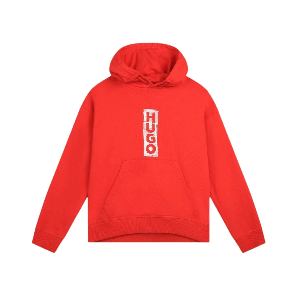 Hugo Boss Sweatshirt med Maxi Logo Red, Pojke