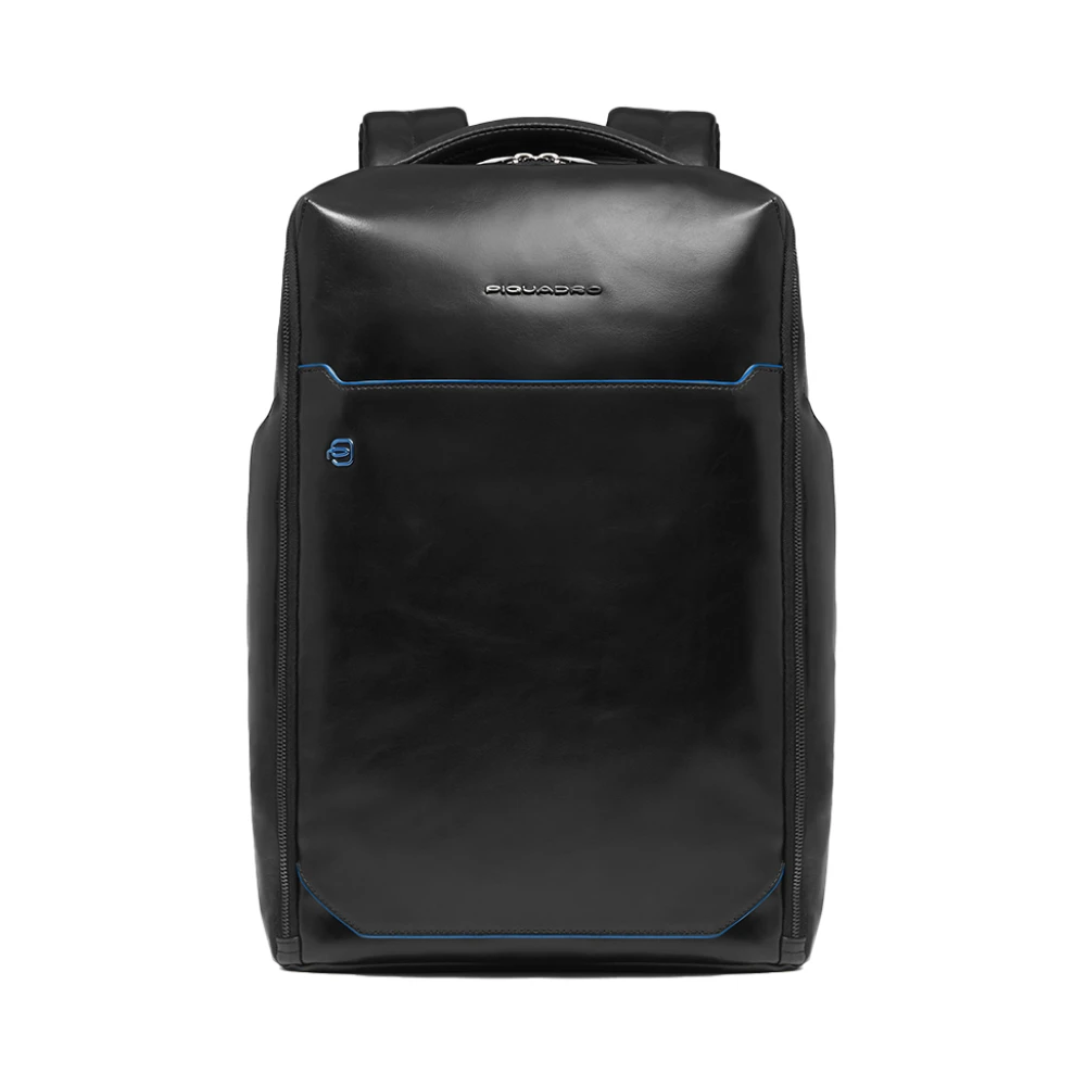 Piquadro Men's Black Backpacks, One Size, Personalizable Laptop And Ipad Backpack