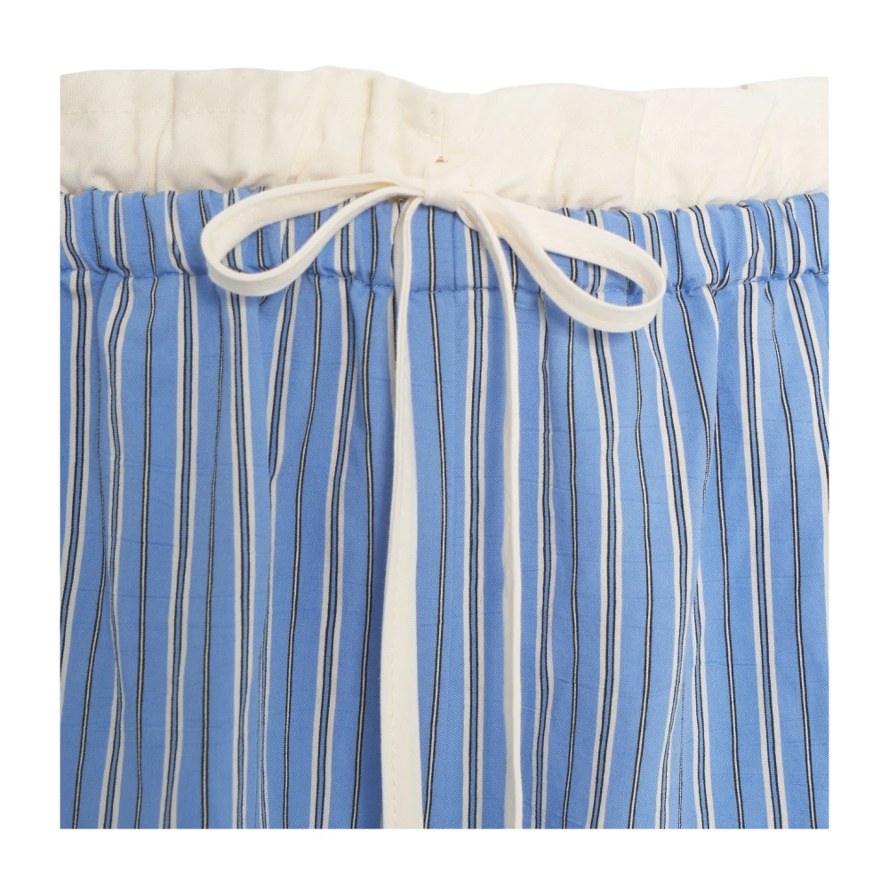 8pm Blauwe Wijde Pijp Broek Adler Blue Dames