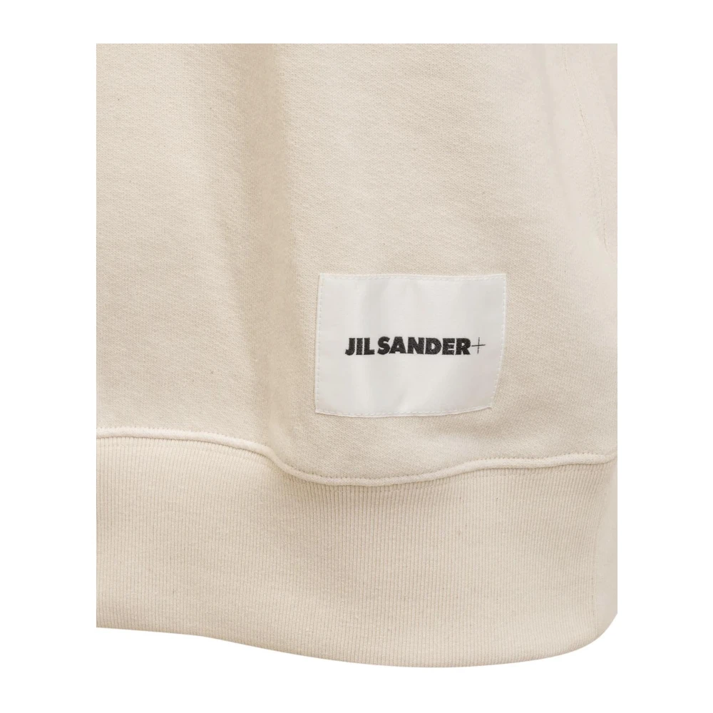 Jil Sander Logo Crew-Neck T-Shirt Beige Heren