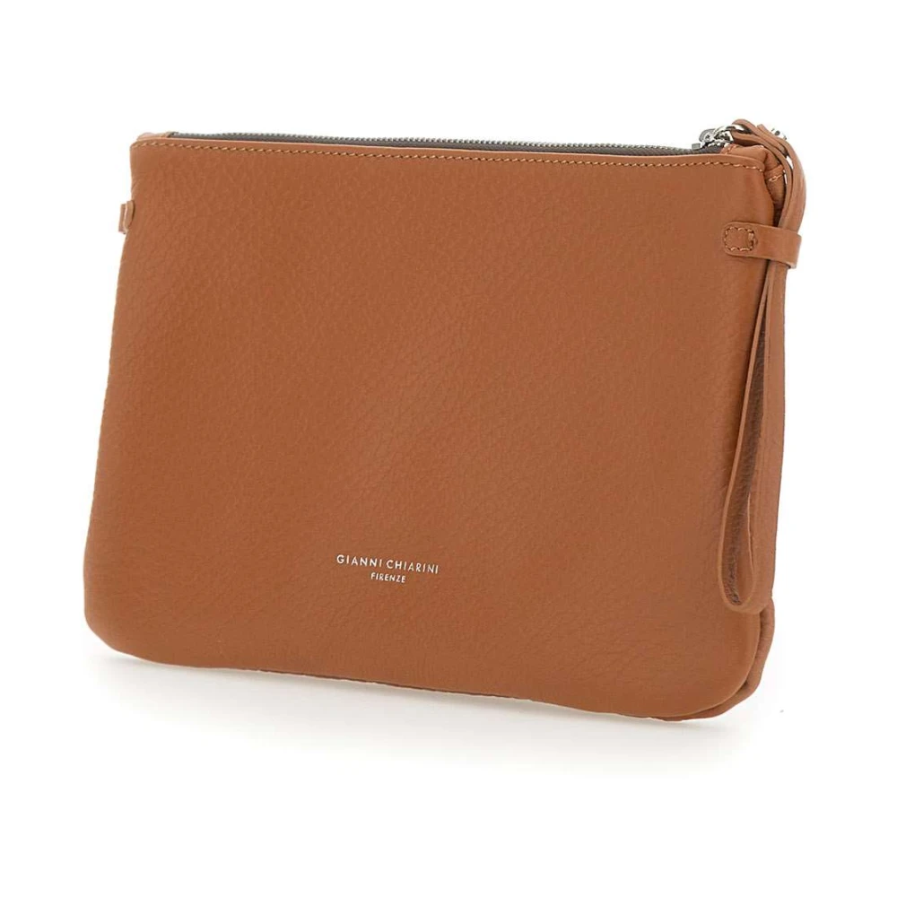 Gianni Chiarini Hermy Maxi-Grain Leren Handtas Brown Dames