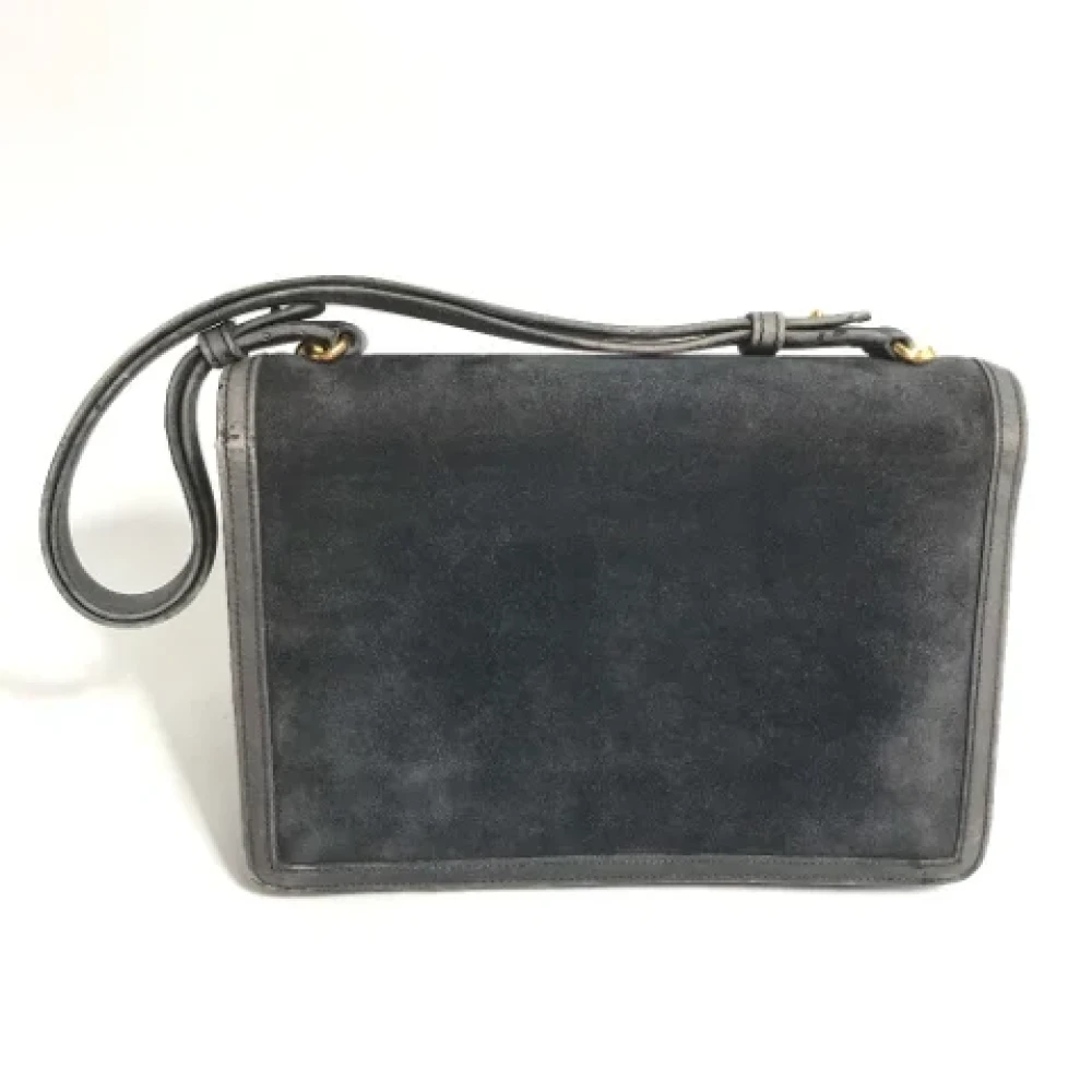 Hermès Vintage Pre-owned Leather shoulder-bags Gray Dames