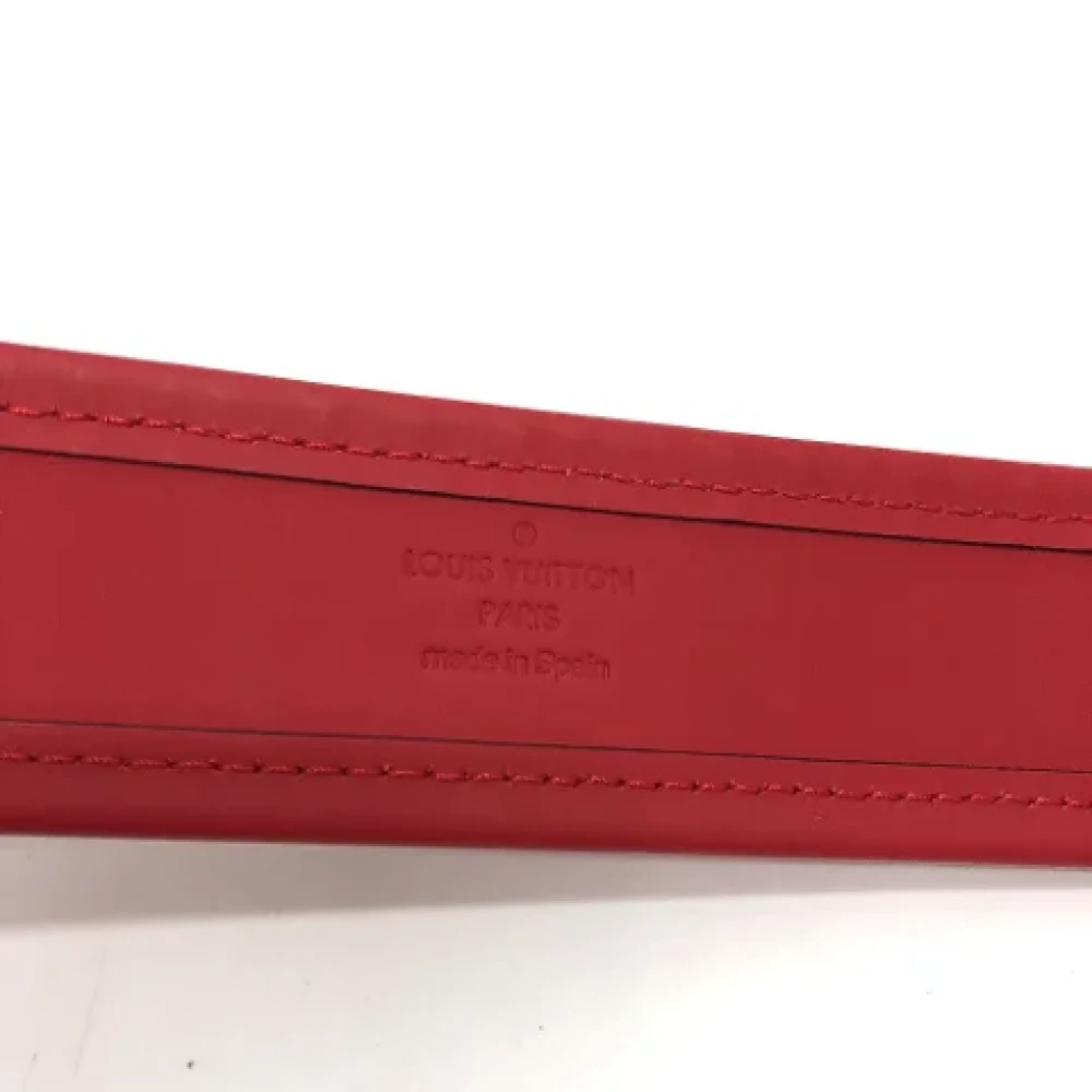 Louis Vuitton Vintage Pre-owned Leather belts Red Dames