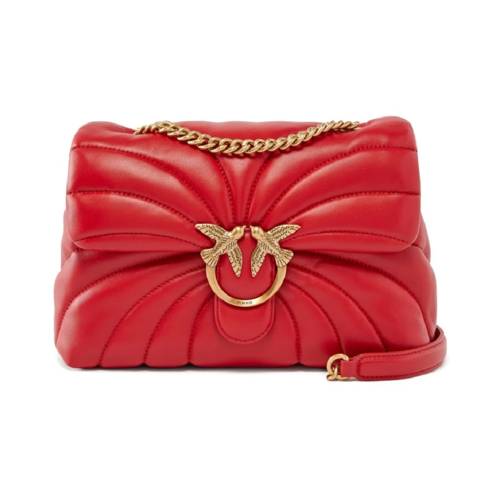 pinko Rode Love Puff Schoudertas Red Dames