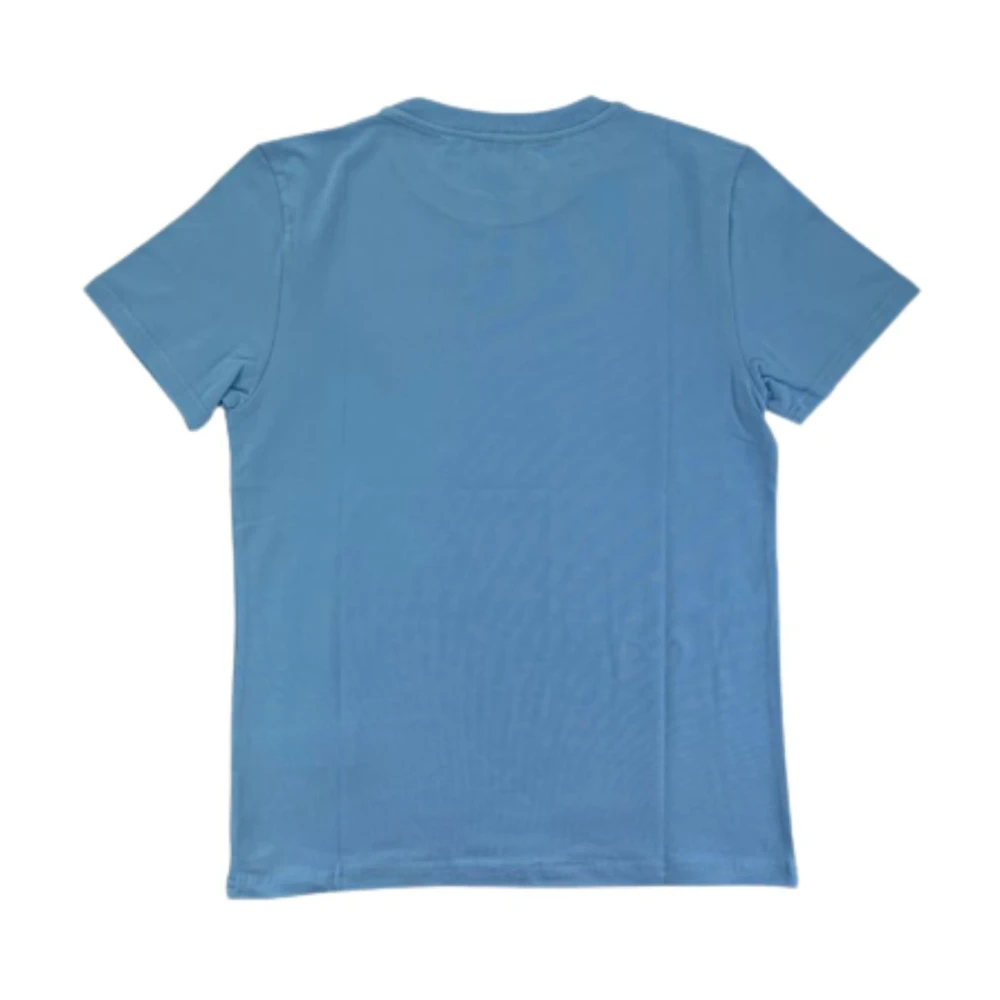 Moschino Heren Logo Swim Tee Blue Heren