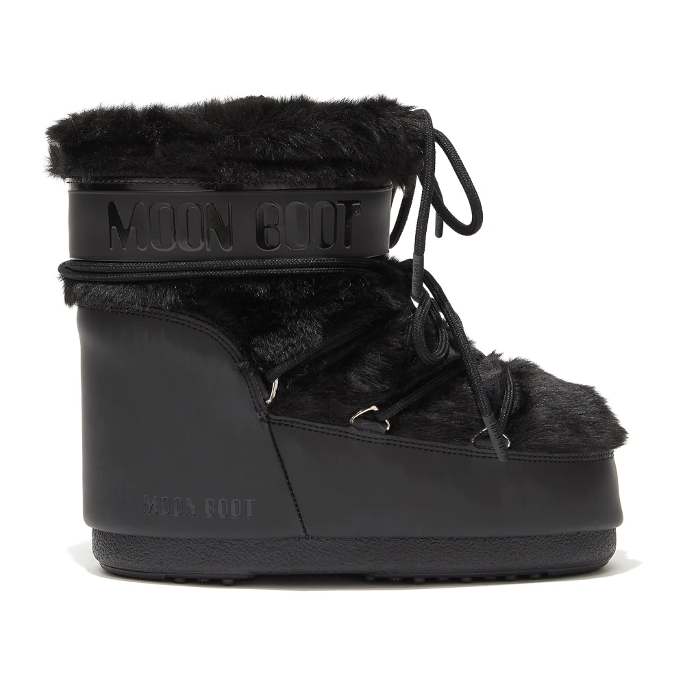 Moon Boot Women's Black Icon Low Boot - Winter Boots - 9 Uk - Shoes