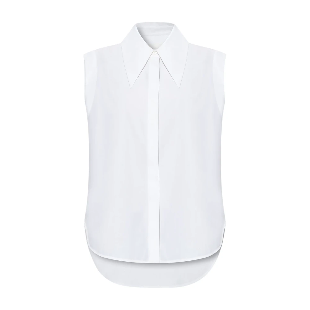 Jil Sander Ärmlös skjorta White, Dam