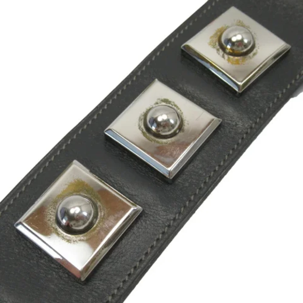 Hermès Vintage Pre-owned Leather belts Gray Dames