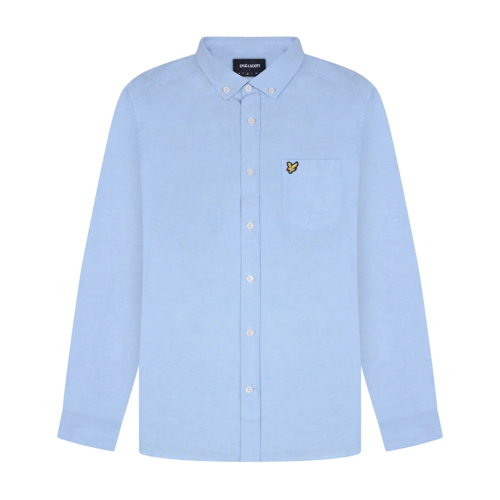 Lyle & Scott Regular Fit Oxford Overhemd Blue Heren
