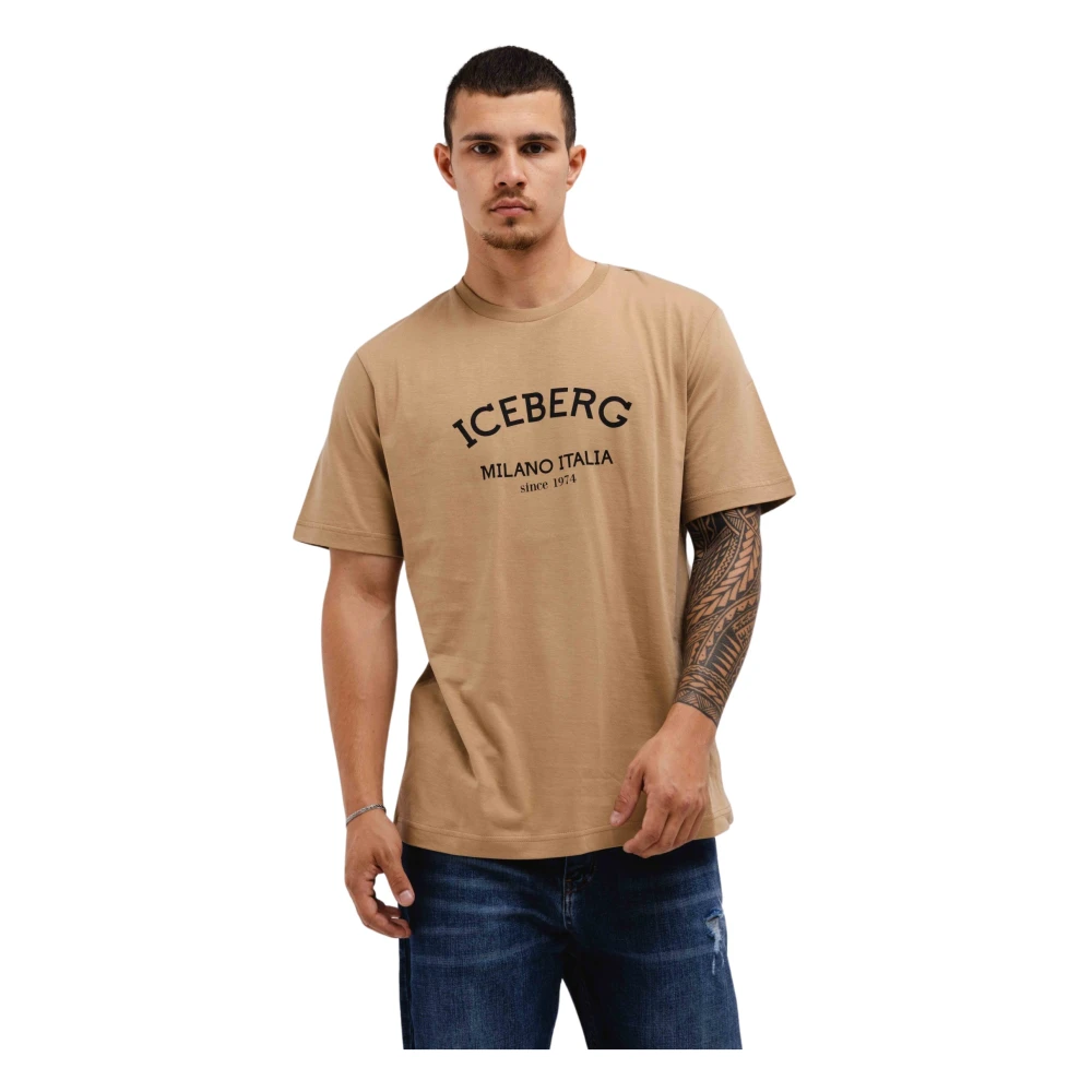 Iceberg - Tops > T-Shirts - Brown - Iceberg - Modalova