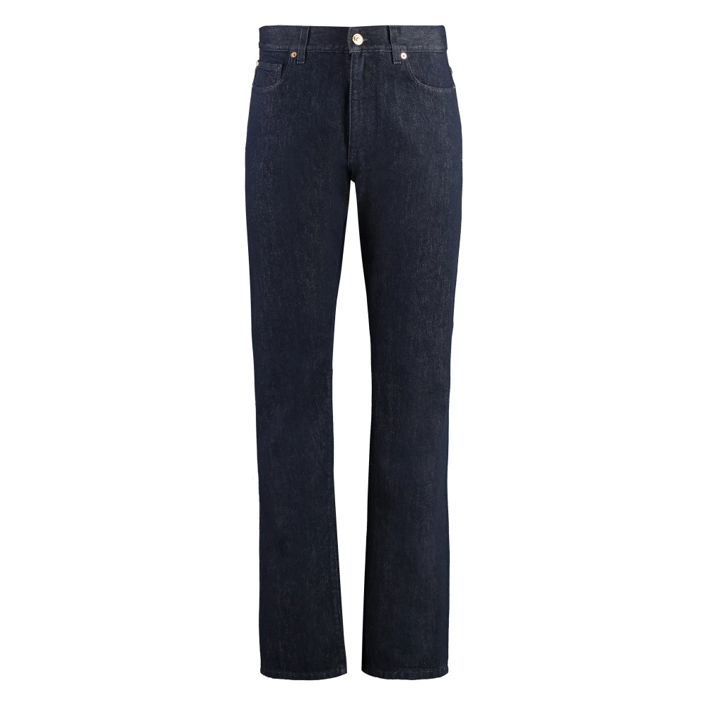 Versace Men's Blue Straight Fit Jeans, W31, 5-Pocket Straight-Leg Jeans