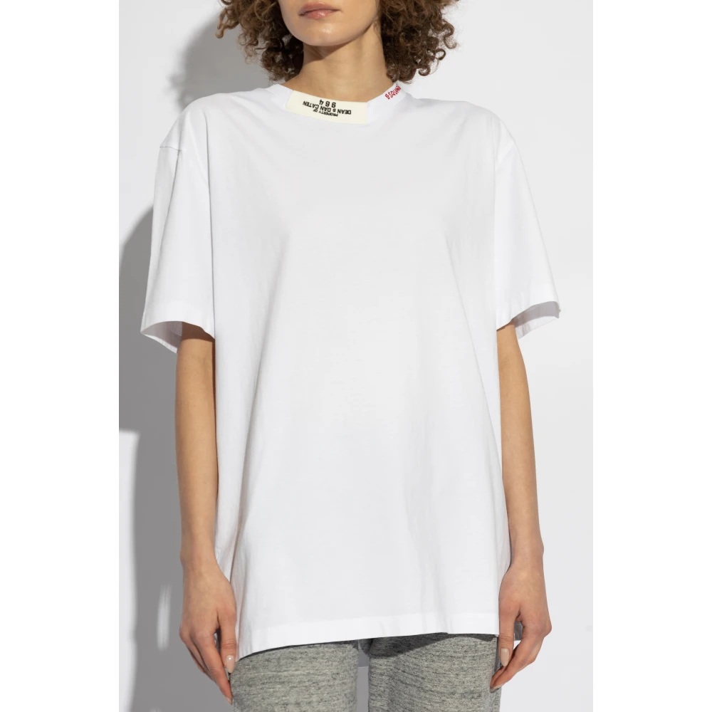 Dsquared2 T-shirt met logo White Dames