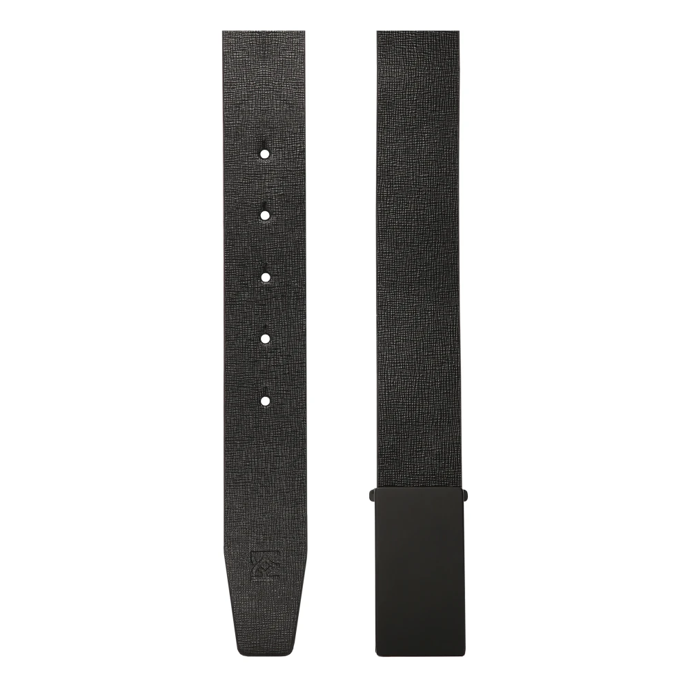 Kazar Zwarte riem met matzwarte gesp Black Dames