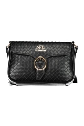 black-polyethylene-womens-shoulder-bag