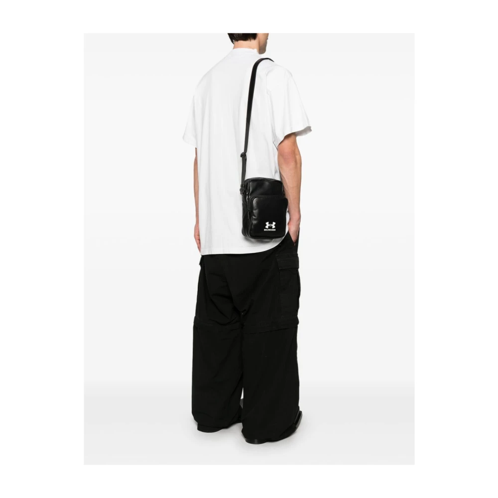 Balenciaga Zwarte schoudertas met rits Black Heren