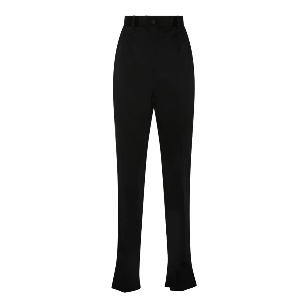 Dolce & Gabbana Women's Black Skinny Trousers Slim Fit Extra Small