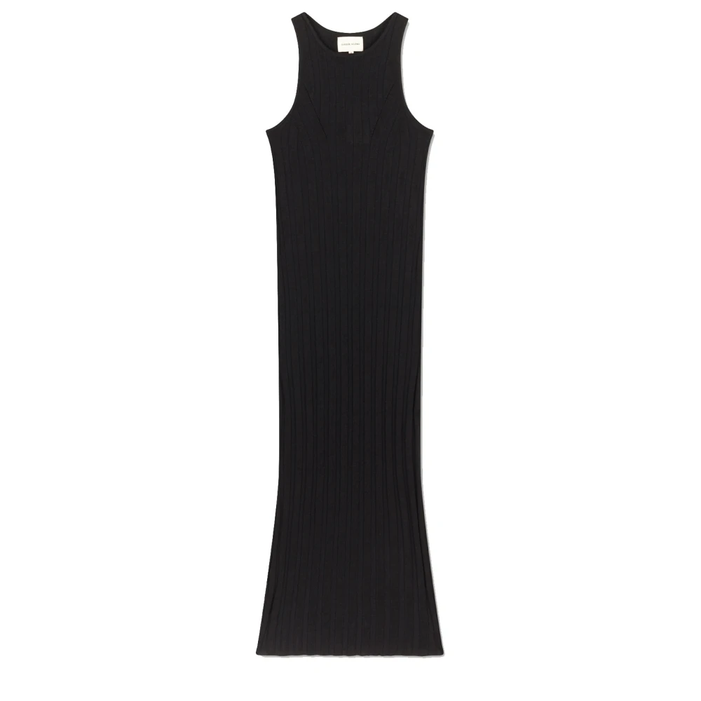 Loulou Studio Women's Black Sleeveless Linen Silk Maxi Dress