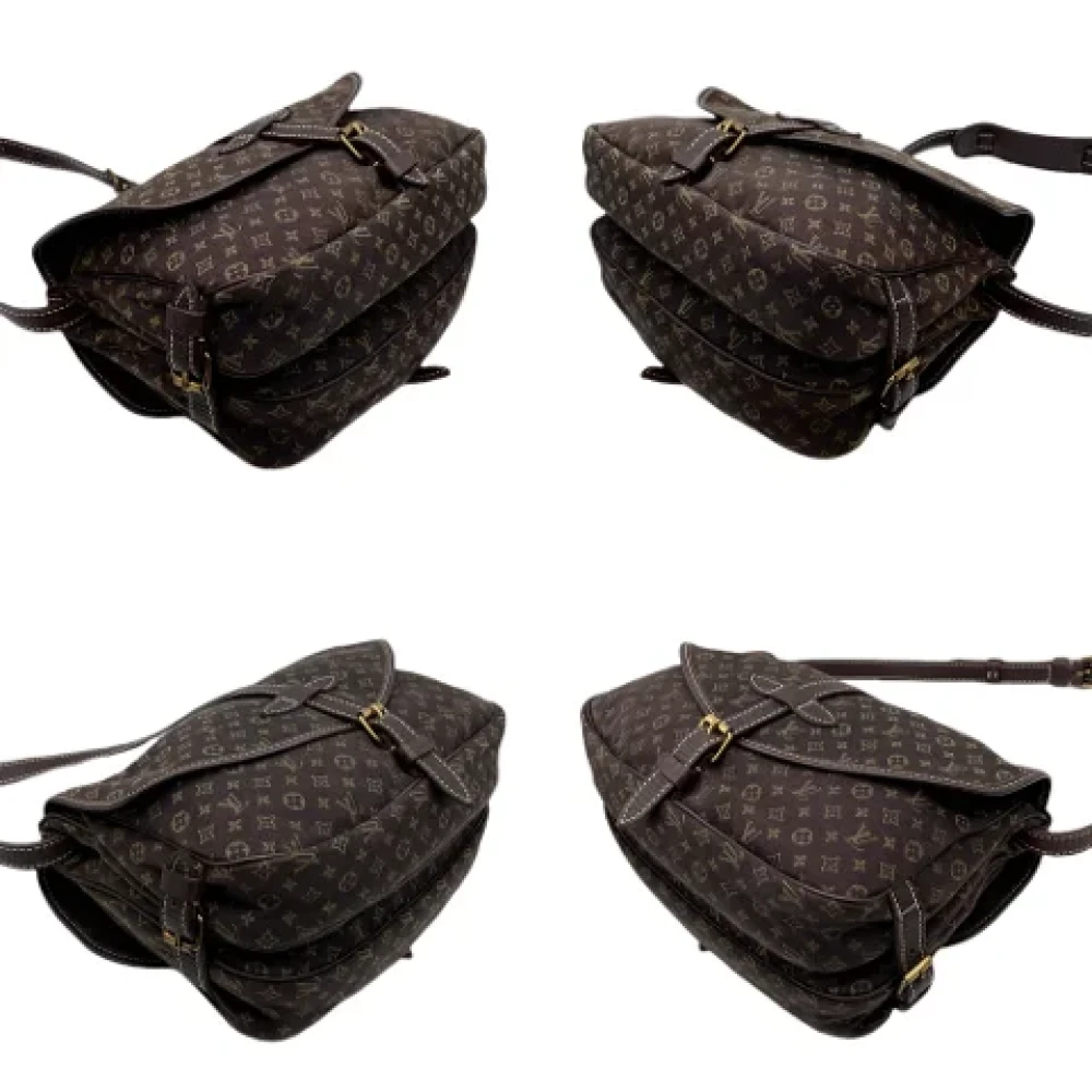 Louis Vuitton Vintage Pre-owned Cotton louis-vuitton-bags Brown Dames