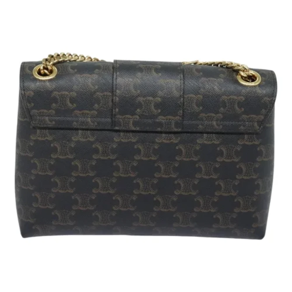 Celine Vintage Pre-owned Leather celine-bags Black Dames