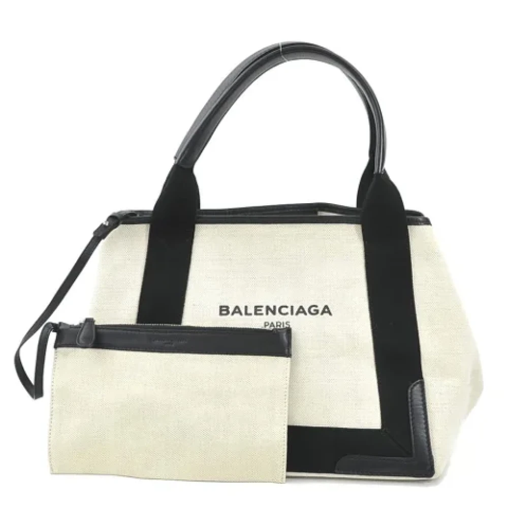 Balenciaga Vintage Pre-owned Fabric balenciaga-bags Beige Dames