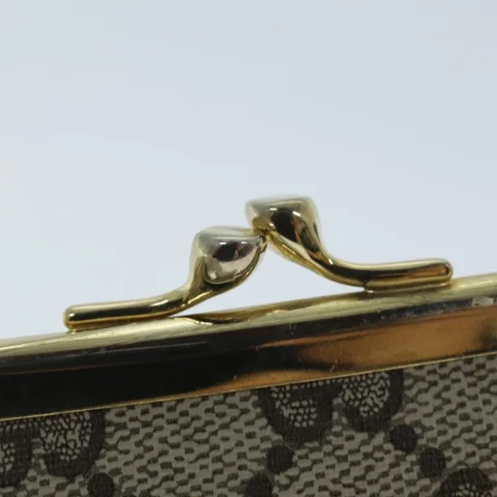 Gucci Vintage Pre-owned Canvas wallets Beige Dames