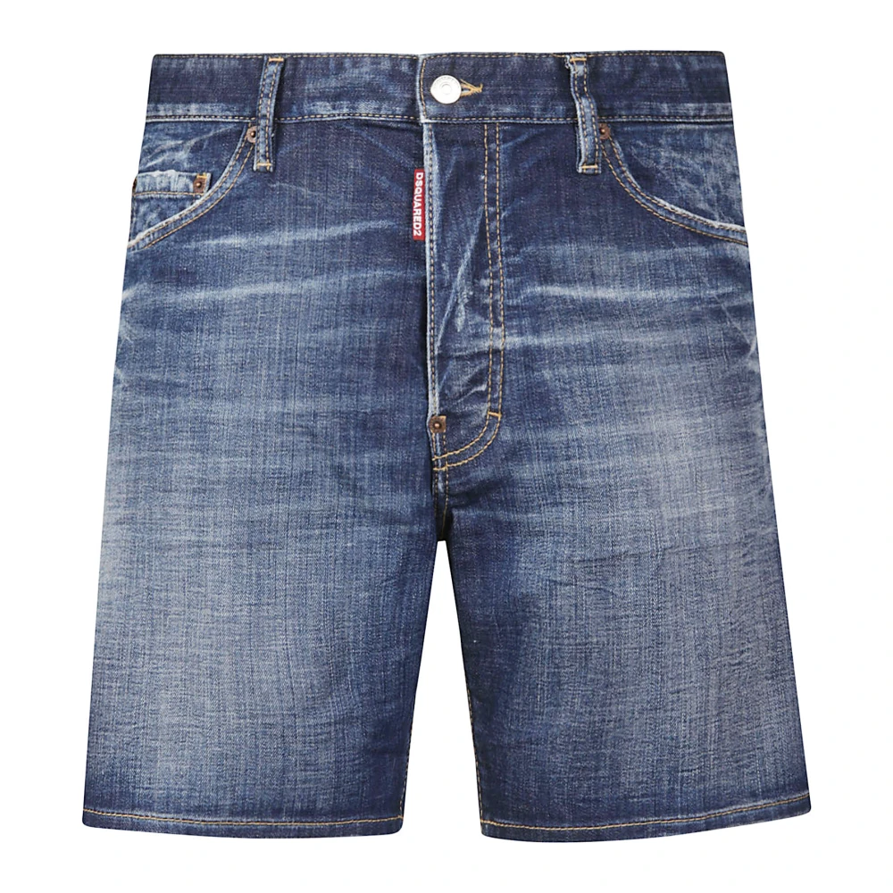 Dsquared2 Men's Blue Denim Shorts, L, Marine Short
