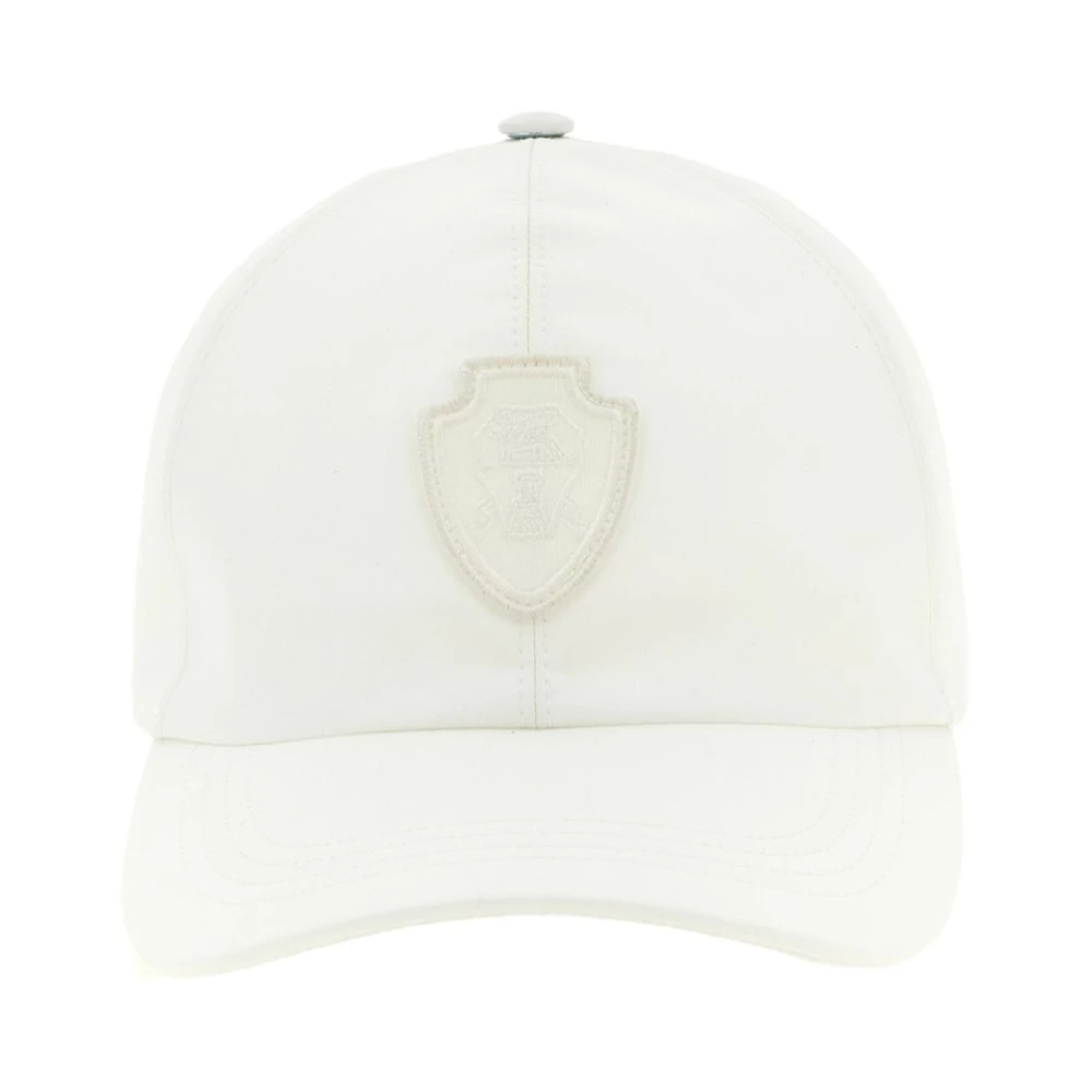 Brunello Cucinelli Women's White Logo-Patch Cap