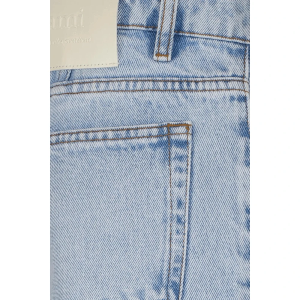 Ami Paris Tapered Fit Blauwe Wortel Jeans Blue Heren