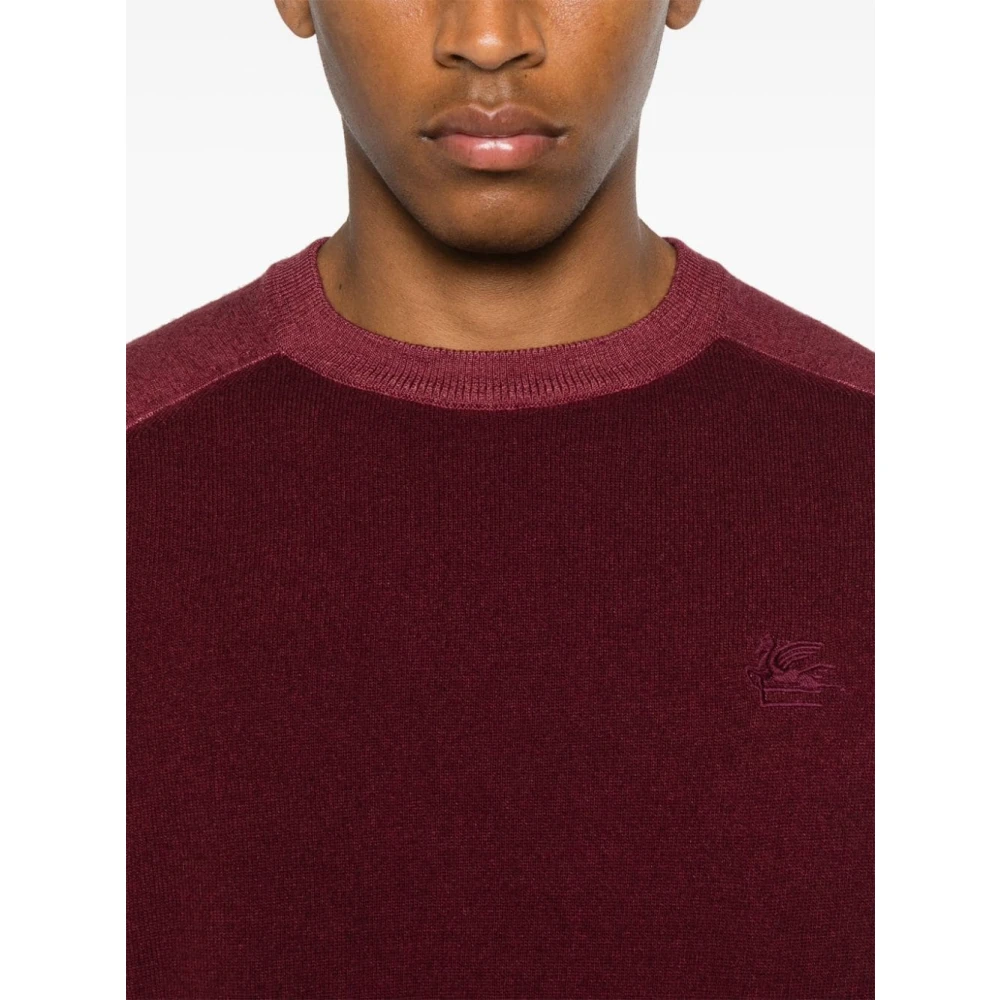 ETRO Bordeaux Sweater Aw24 Red Heren