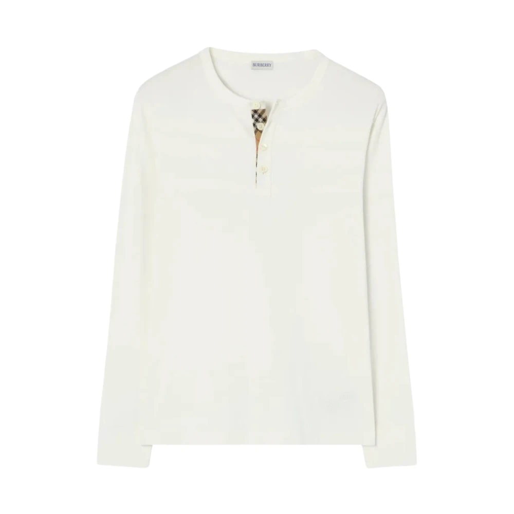 Burberry Uomo Bianco T-Shirt “Check” - Immagine 2
