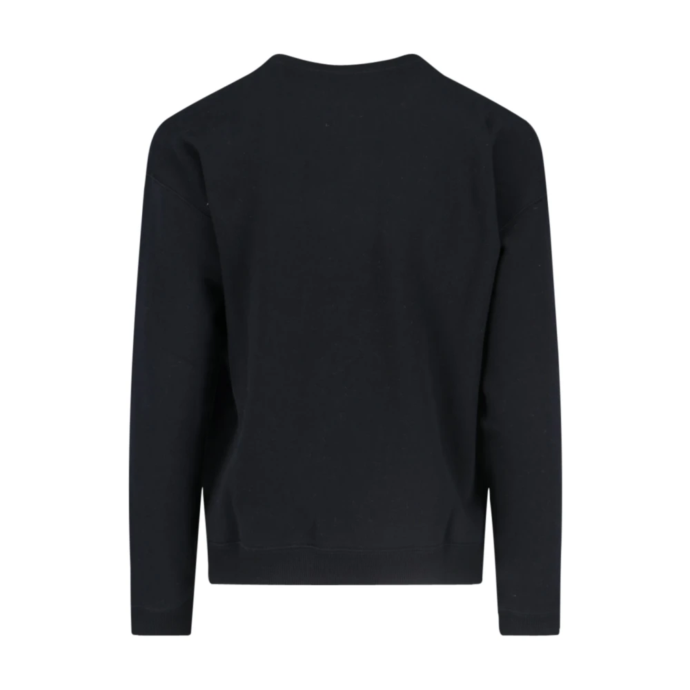 Ralph Lauren Zwarte Logo Crewneck Sweater Black Dames