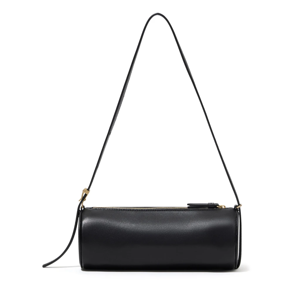 Proenza Schouler Zwarte schoudertas met gladde korrel Black Dames