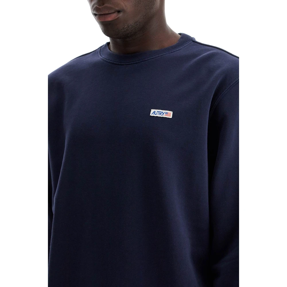 Autry Vintage Crewneck Sweatshirt Blue Heren