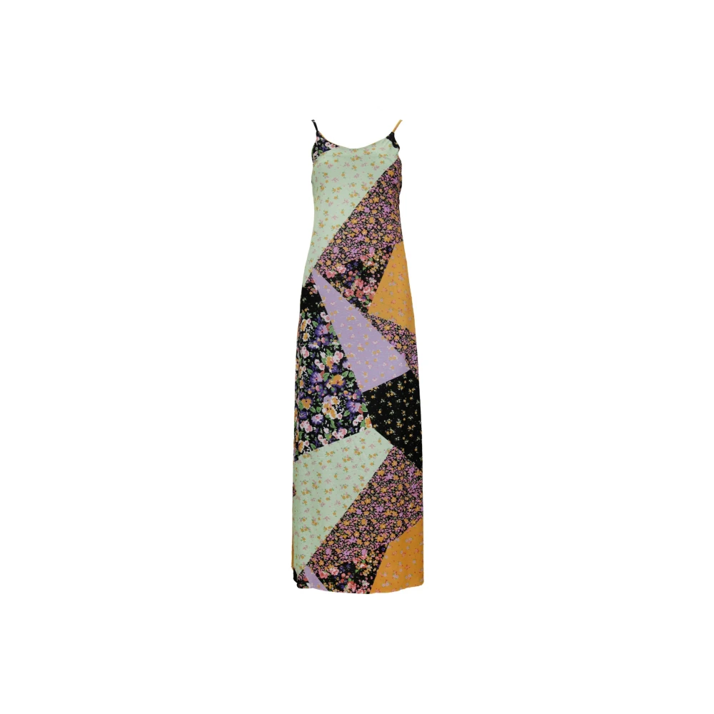 Me-Fui Women's Floral Long Dress With Thin Straps