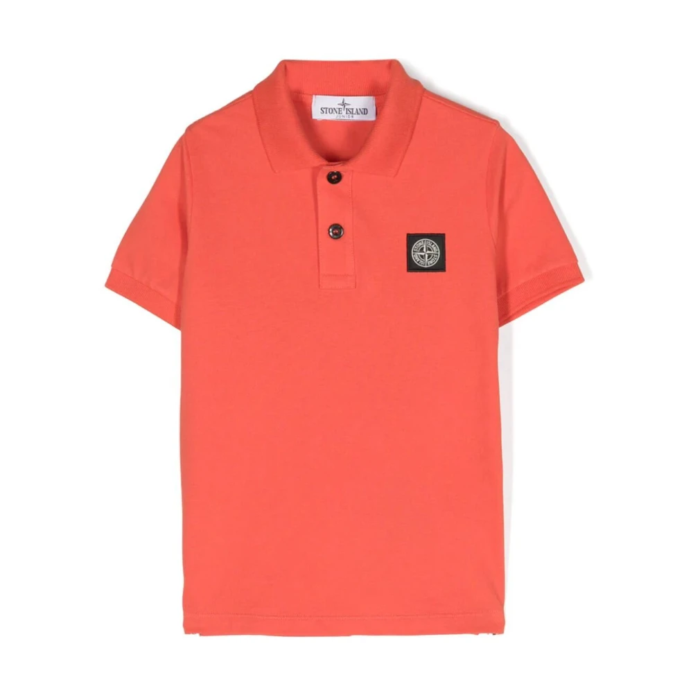 Stone Island Orange Röd Polo Shirt Orange, Unisex