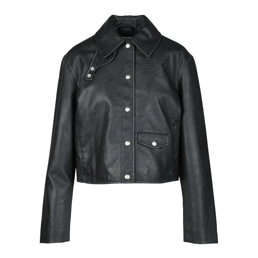 Calvin Klein Jeans Stijlvolle PU-jas Black Dames