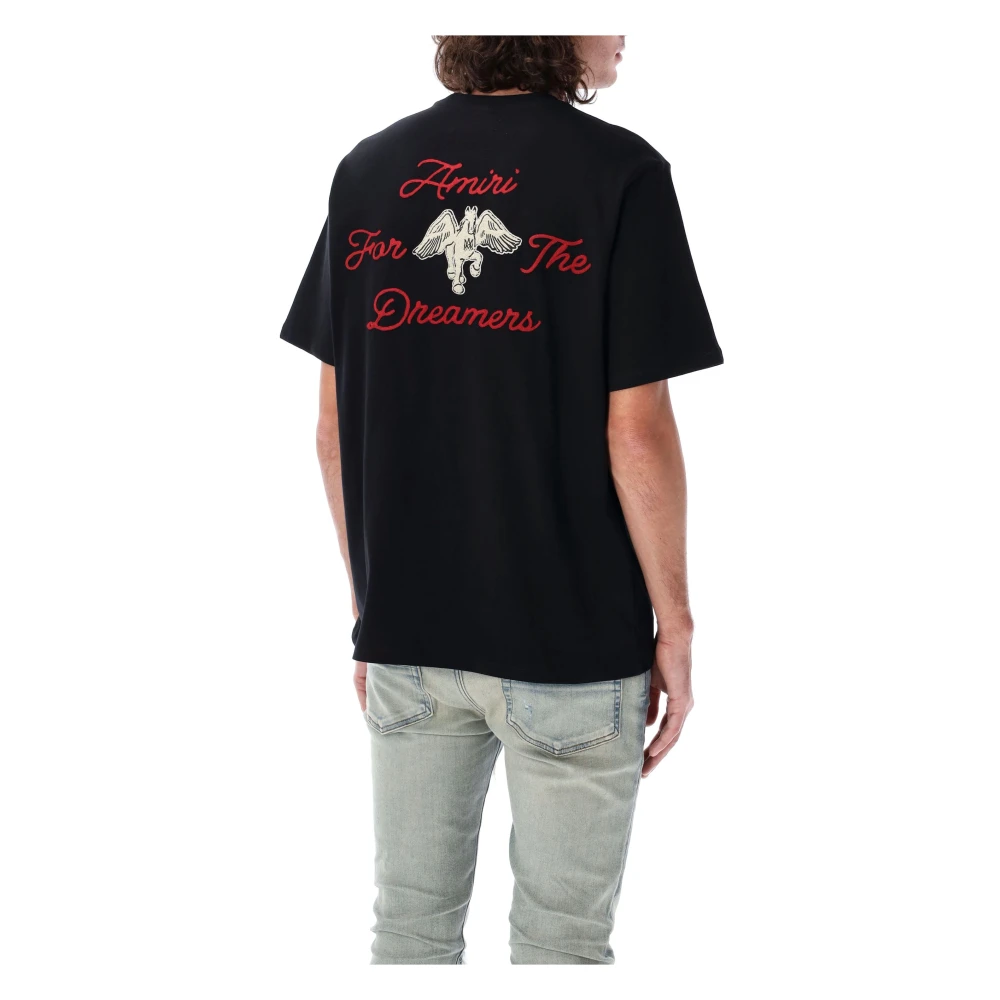 Amiri Embroidered Dreamers T-shirt Black Heren