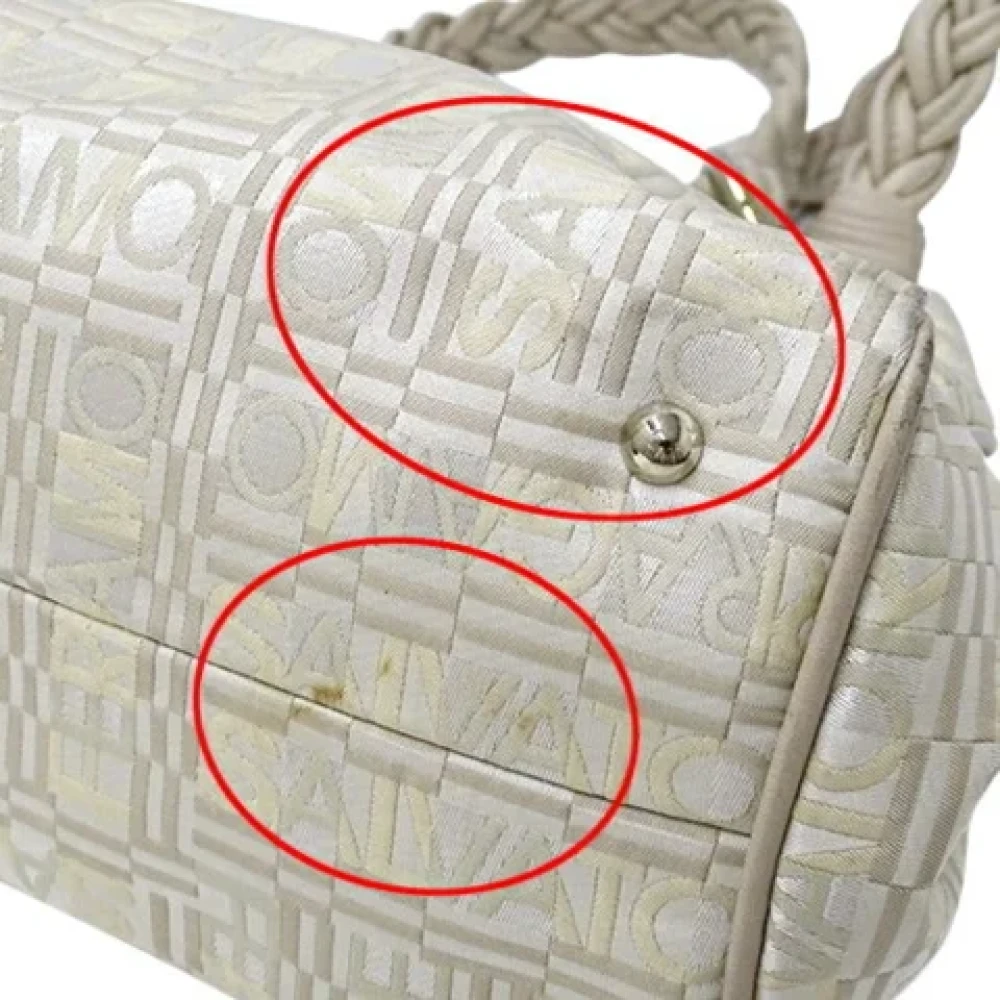 Salvatore Ferragamo Pre-owned Canvas handbags Beige Dames