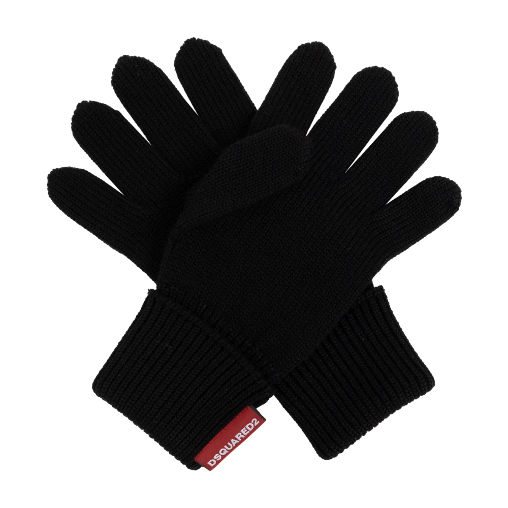 Dsquared2 Set: muts en handschoenen Black Heren