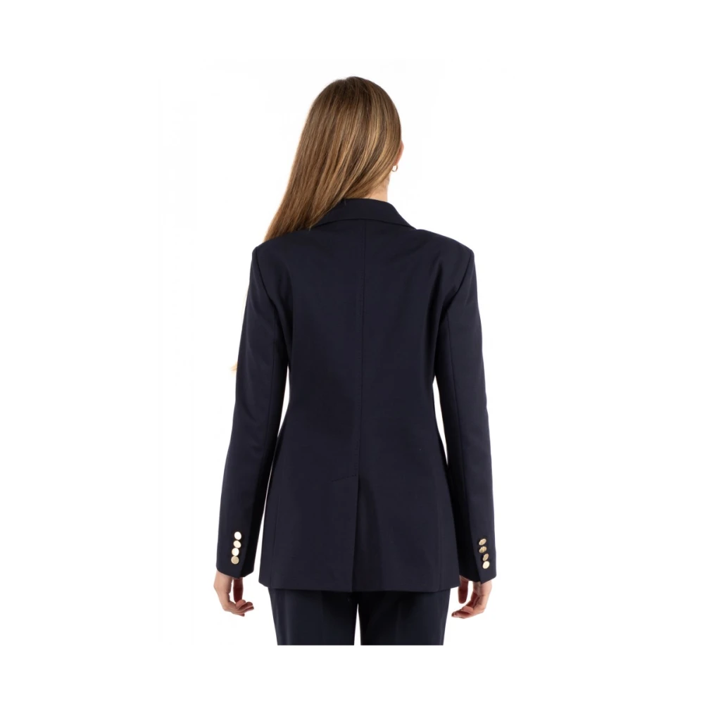 Max Mara Studio Elegante Studio Jas Blue Dames