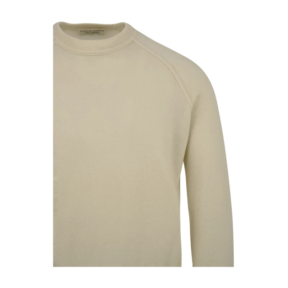 Filippo De Laurentiis Heren Trui Wit Model Gc1Mlr2A Beige Heren