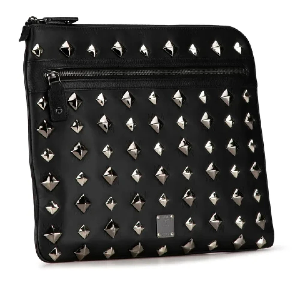 MCM Pre-owned Canvas clutches Black Dames