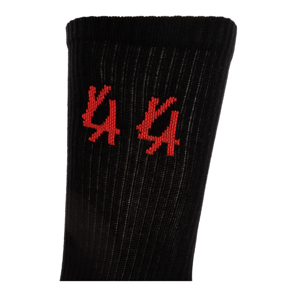 44 Label Group Katoenen sokken met logo Black Heren