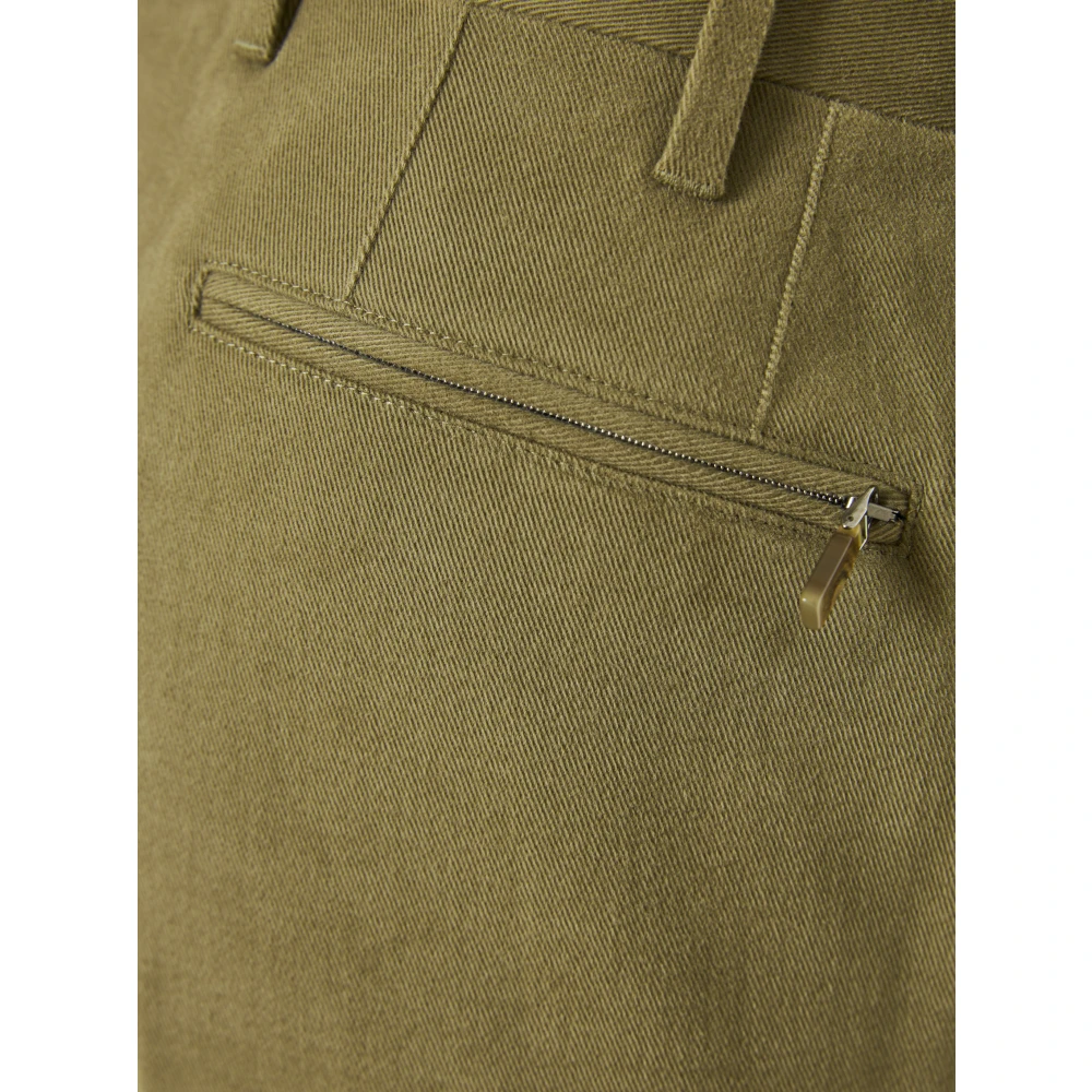 Corneliani Stretch katoenen broek met zakken Green Heren